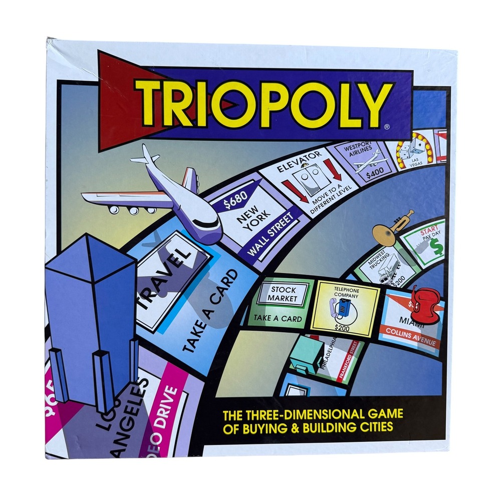 Reveal Entertainment Triopoly Board Game Three-Dimensional Strategy Building